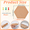 15Pcs Self-adhesive Cork Insulation Sheets AJEW-AR0004-84B-4