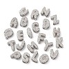 Brass Micro Pave Cubic Zirconia Beads KK-F895-19P-1