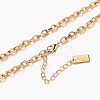 Brass Cable Chain Necklaces NJEW-H206-12G-1