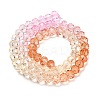 Transparent Painted Glass Beads Strands DGLA-A034-T6mm-A20-5
