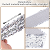 Sparkle Sequins Wide Elastic Dress Belts AJEW-WH20128-026P-03-6