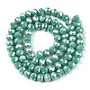 Electroplate Glass Beads Strands X-EGLA-A044-P6mm-B31-3