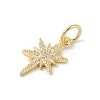 925 Sterling Silver Pave Clear Cubic Zirconia Star Charms STER-K181-01D-G-2