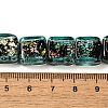 Handmade Dichroic Foil Glass Beads Strands DICH-U001-07D-4
