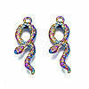 Rainbow Color Alloy Pendants PALLOY-N163-117-NR-2