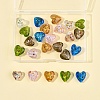 24Pcs 6 Colors Handmade Lampwork Silver Foil Glass Beads FOIL-FS0001-01-8