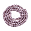 Opaque Solid Color Imitation Jade Glass Beads Strands EGLA-A044-P4mm-D13-2