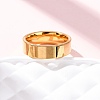 201 Stainless Steel Wide Band Finger Rings RJEW-K252-02D-G-2