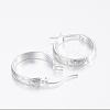 304 Stainless Steel Hoop Earrings EJEW-H327-15-2