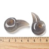 Natural Grey Agate Carved Pendants G-H089-01A-3