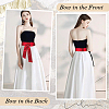 Satin Cloth Ribbon Wrap Around Chain Belt AJEW-WH0314-198C-5