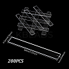 200Pcs Transparent Acrylic Sheets FIND-GA0007-20A-2