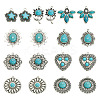 18Pcs 9 Style Tibetan Style Alloy Pendants FIND-TA0003-76-8