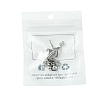 10Pcs 201 Stainless Steel Stud Earring Findings with Hole EJEW-FS0001-14A-6