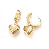 304 Stainless Steel Dangle Hoop Earrings EJEW-H367-24G-2