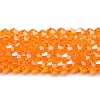 Transparent Electroplate Glass Beads Strands EGLA-A039-T2mm-A23-1