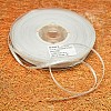 Double Edge Silver Thread Grosgrain Ribbon for Wedding Festival Decoration SRIB-L012-9mm-000-1
