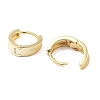 Brass Ring Hoop Earrings for Women EJEW-F347-01G-03-2