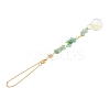 3Pcs Round Glass & Natural Amethyst & Rose Quartz & Green Aventurine Chips Hanging Suncatchers HJEW-JM04209-6