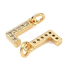 SHEGRACE Brass Micro Pave Clear Cubic Zirconia Pendants XGRQ29051-394G-L-2