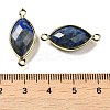 Natural Lapis Lazuli Faceted Connector Charms G-K347-03G-03-3