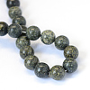 Natural Serpentine/Green Lace Stone Round Bead Strands X-G-E334-8mm-14-3