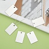 Tarnish Resistant 201 Stainless Steel Rectangle Mirror Polished Finish Stamping Blank Tag Pendants STAS-S031-01-5