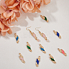 30Pcs 5 Colors Religion Zinc Alloy Enamel Connector Charms ENAM-FH0001-76-5