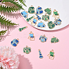 20Pcs 10 Styles Camping Equipment Series Alloy Enamel Pendants FIND-YW0007-24-5