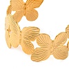 304 Stainless Steel Open Cuff Bangles for Women BJEW-G711-01K-G-2