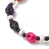 Synthetic Turquoise & Glass Seed Beads Bracelets BJEW-JB12169-3