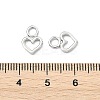 SHEGRACE Brass Heart Charms XGR0161P-100P-3