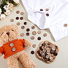 200Pcs Coconut Buttons BUTT-ME0001-25A-5