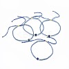 Adjustable Natural Lapis Lazuli Braided Bead Bracelets BJEW-F391-A10-6