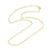 Brass Paperclip Chain Necklaces X-NJEW-A042-17G-02-2
