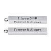 Non-Tarnish 304 Stainless Steel Pendants STAS-N095-090-1
