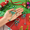 5Pcs Alloy and Brass Bar Beadable Keychain for Jewelry Making DIY Crafts DIY-SW0001-16A-5