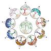 10Pcs 10 Style Mixed Gemstone Pendants G-PH0019-19-7