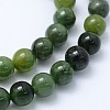 Natural Xiuyan Jade Beads Strands G-I206-11-6mm-3