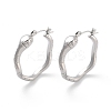 Non-Tarnish 304 Stainless Steel Hoop Earrings EJEW-K281-03P-1