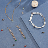 14Pcs 7 Colors Brass Micro Pave Cubic Zirconia Charms KK-PH0002-45-2