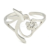 304 Stainless Steel Open Rings LS-RJEW-S237-01P-2