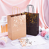 12Pcs 3 Colors Gold Stamping Paper Gift Bags CARB-TA0001-02-4