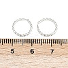 Brass Twist Ring Hoop Earrings EJEW-F378-01S-5