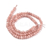 Dyed Natural Malaysia Jade Rondelle Beads Strands X-G-E316-2x4mm-42-8