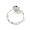 Brass Cup Peg Open Cuff Ring Settings KK-G518-10P-04-3