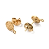 Ion Plating(IP) 304 Stainless Steel Stud Earring Findings STAS-E192-01G-03-2