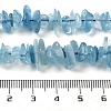 Natural Aquamarine Chip Beads Strands G-E271-96-6