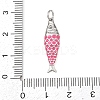 Brass Enamel Pendants KK-P339-08P-02-3
