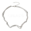 Alloy Flow Water Choker Necklaces for Women AL-CBA9074-01P-4